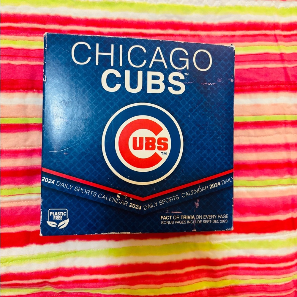 CHICAGO CUBS CALENDAR 2024 Daily Sports Calendar, NWT